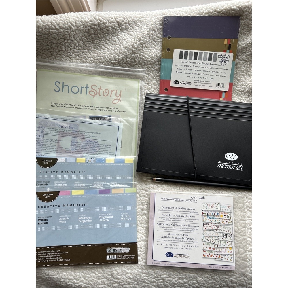 Lot 8 Creative‎ Memories Scrapbook Mats, Stickers, Sort, Ideas, Card, Pencil